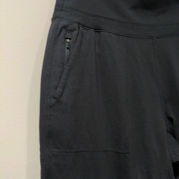 Athleta Womens Venice Jogger Size L Black Pockets Stretch Casual High Waisted - Picture 4 of 14